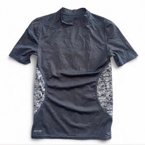 Starter Boys Dri-Star Athletic Tee Shirt Charcoal Grey Camo Size L 10/12